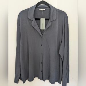 Target new women's Sleepwear Top Pajama Long Sleeve Soft Viscose Button Up Sz 20